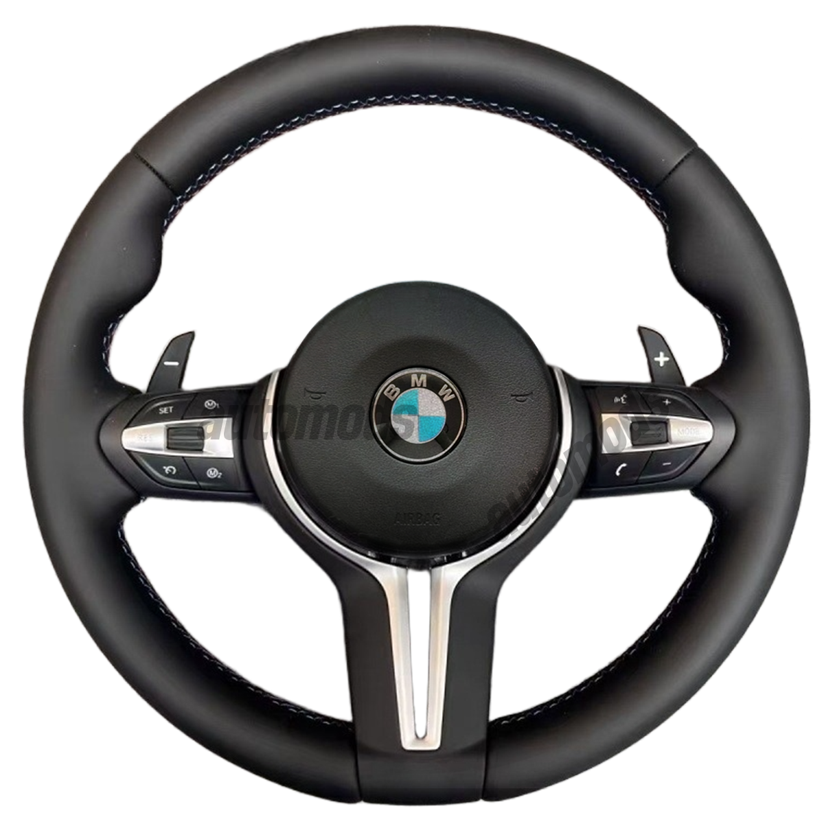 LEATHER BMW M STYLE STEERING WHEEL - F SERIES