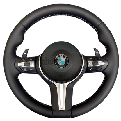 LEATHER BMW M STYLE STEERING WHEEL - F SERIES