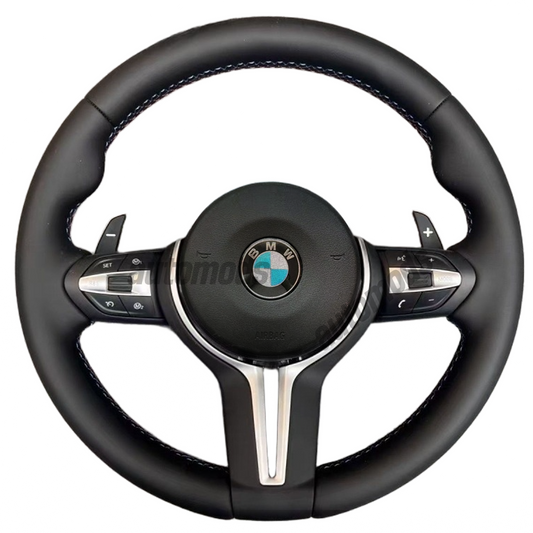 LEATHER BMW M STYLE STEERING WHEEL - F SERIES