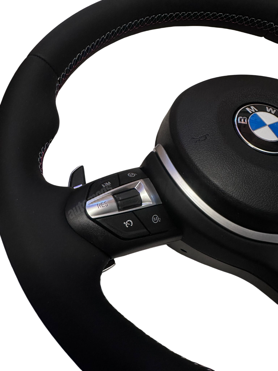 LEATHER BMW M STYLE STEERING WHEEL - F SERIES